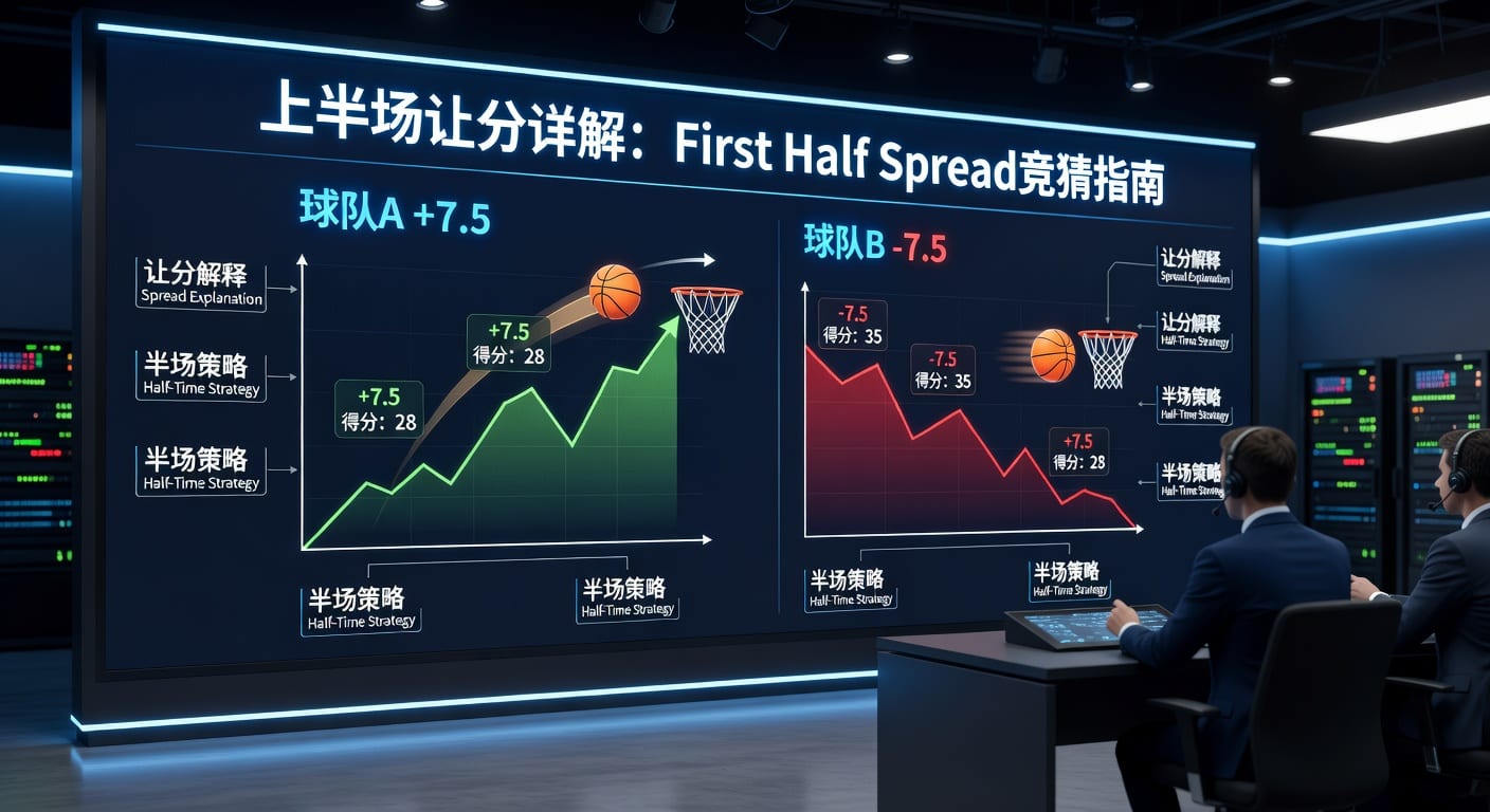 上半场让分 first half spread：前45分钟盘口读法